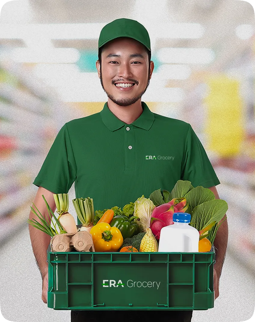 Cash register for grocery retail